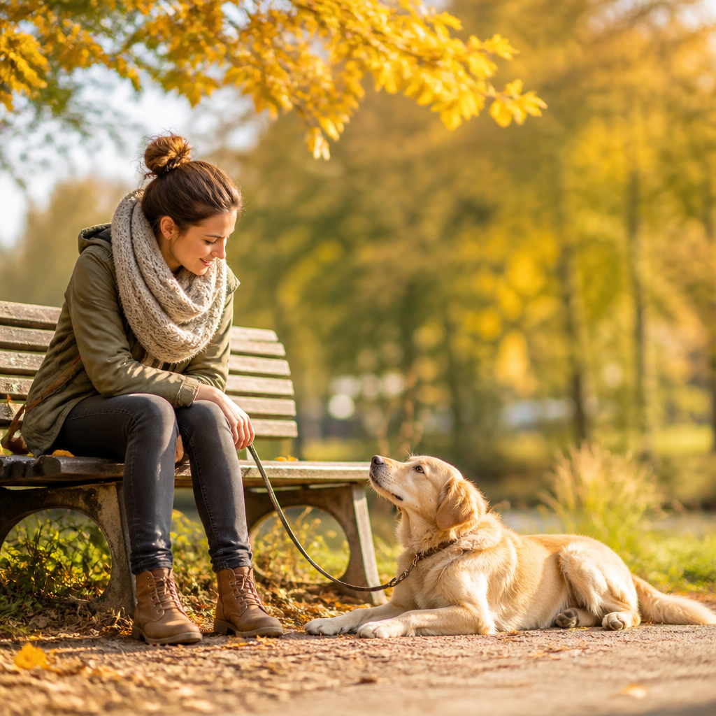 Illustration 3 – Leinenführigkeit beim erwachsenen Hund: Dein Weg zur Entspannung