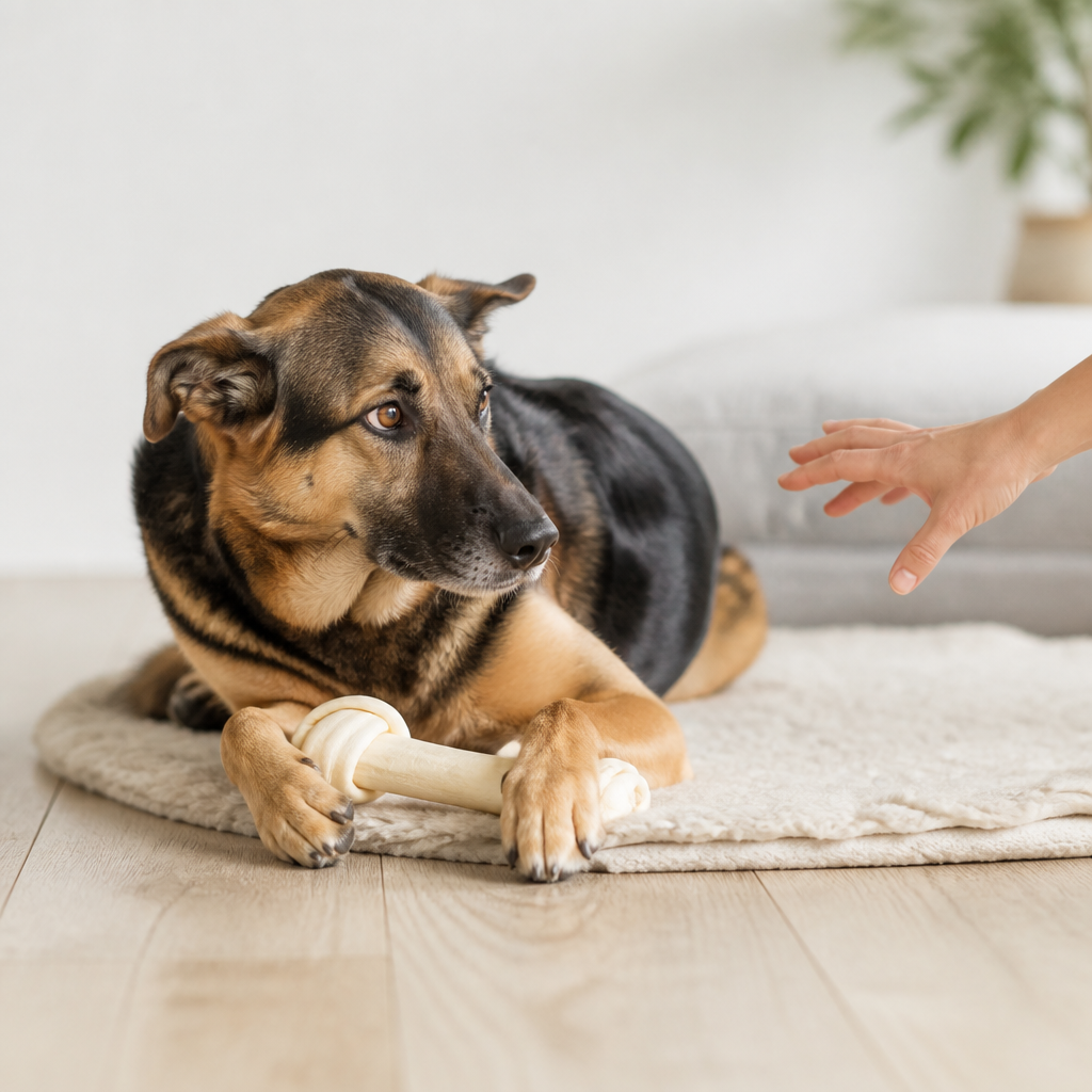 Ressourcenverteidigung Hund: Kauknochen wegnehmen ohne Knurren